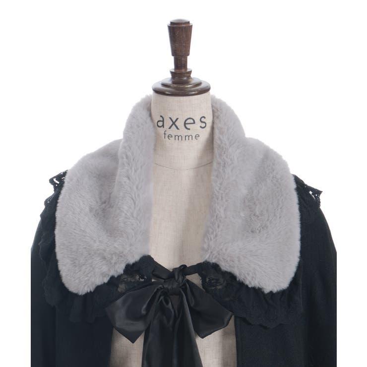 ファーティペット付きストール | axes femme | 詳細画像9 