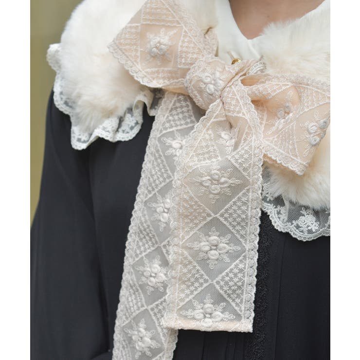 レースリボンファーティペット | axes femme | 詳細画像5 