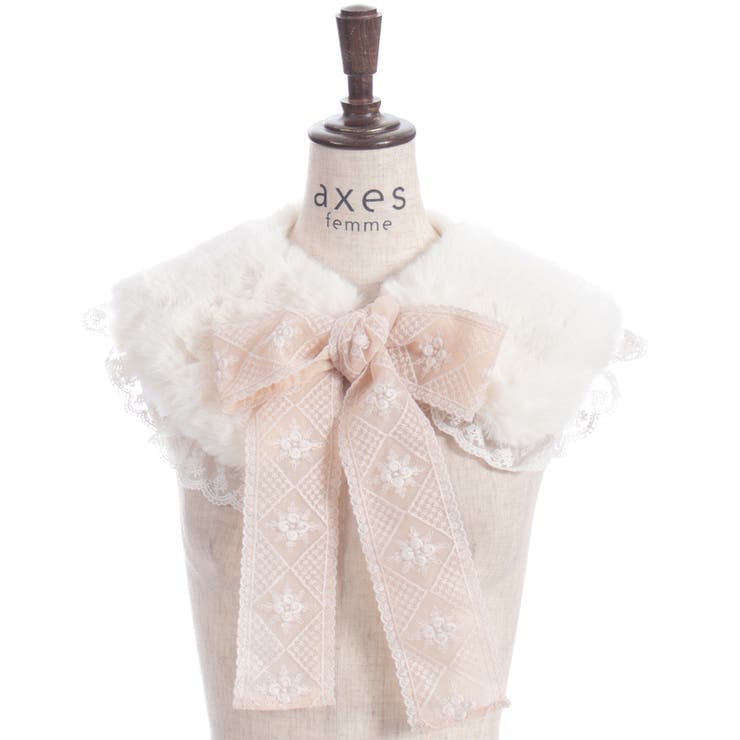 レースリボンファーティペット | axes femme | 詳細画像9 