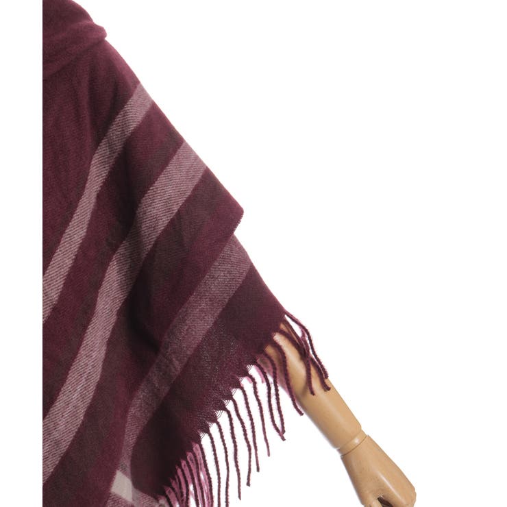 サイドラインチェックポンチョ | axes femme | 詳細画像19 