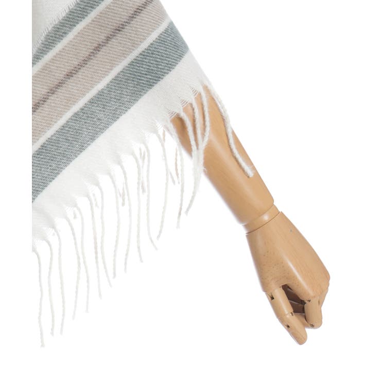 サイドラインチェックポンチョ | axes femme | 詳細画像27 