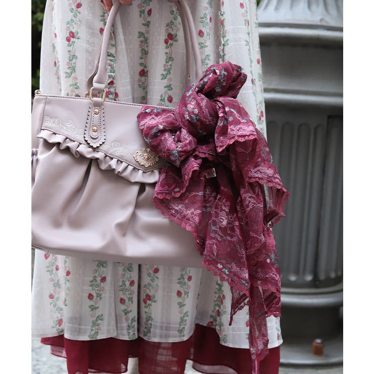 赤 | 苺柄マルチＷＡＹストール | axes femme