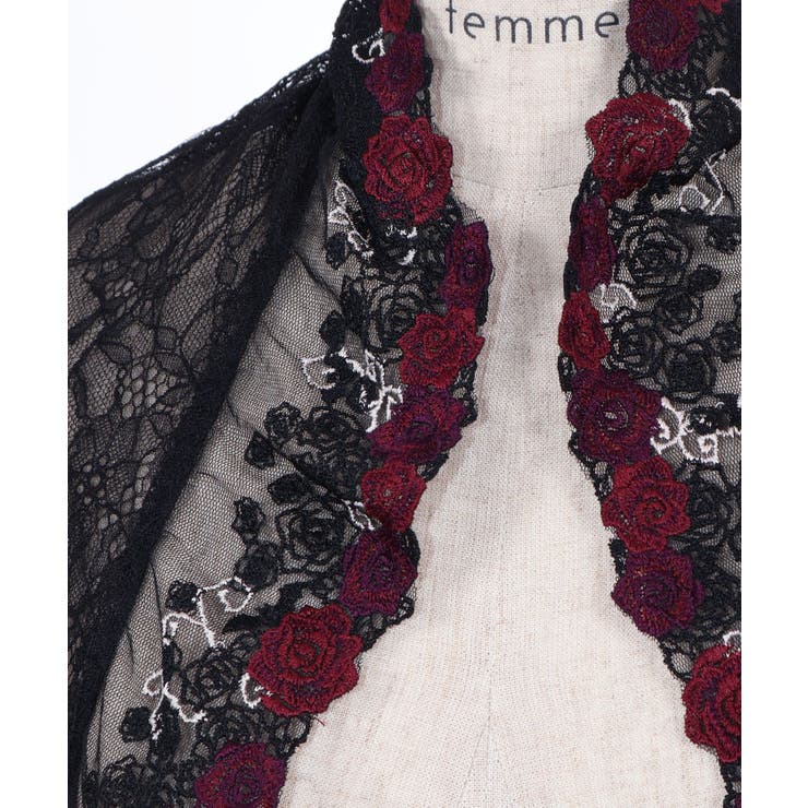 薔薇×蝙蝠レースストール | axes femme | 詳細画像7 