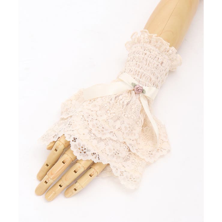 ローズリボンレースカフス[品番：IGAW0005683]｜axes femme