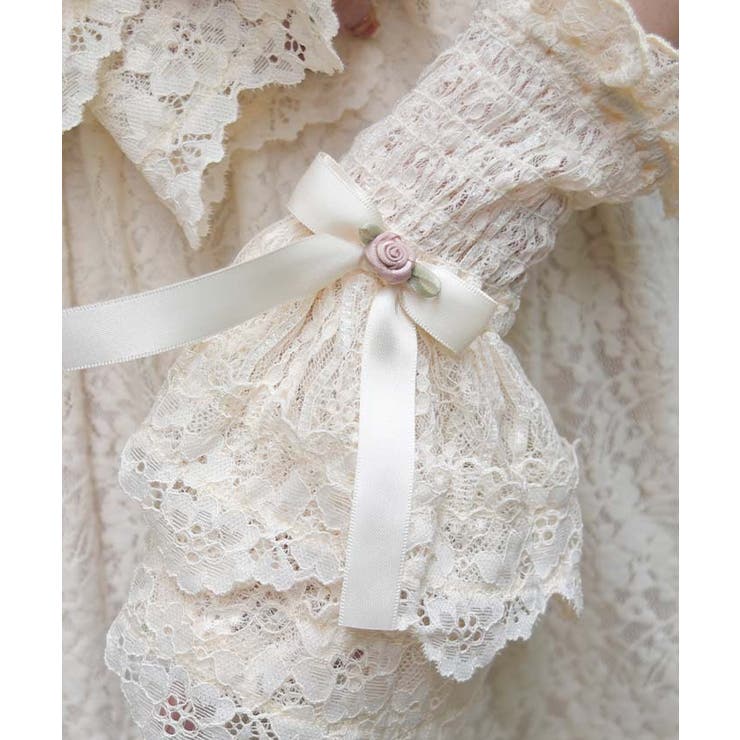 ローズリボンレースカフス[品番：IGAW0005683]｜axes femme