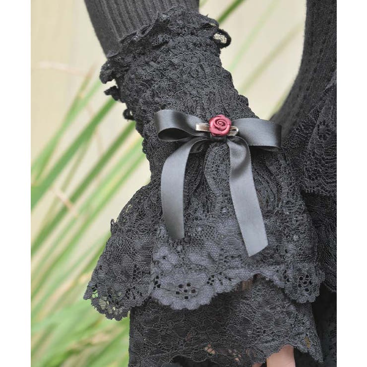 ローズリボンレースカフス[品番：IGAW0005683]｜axes femme