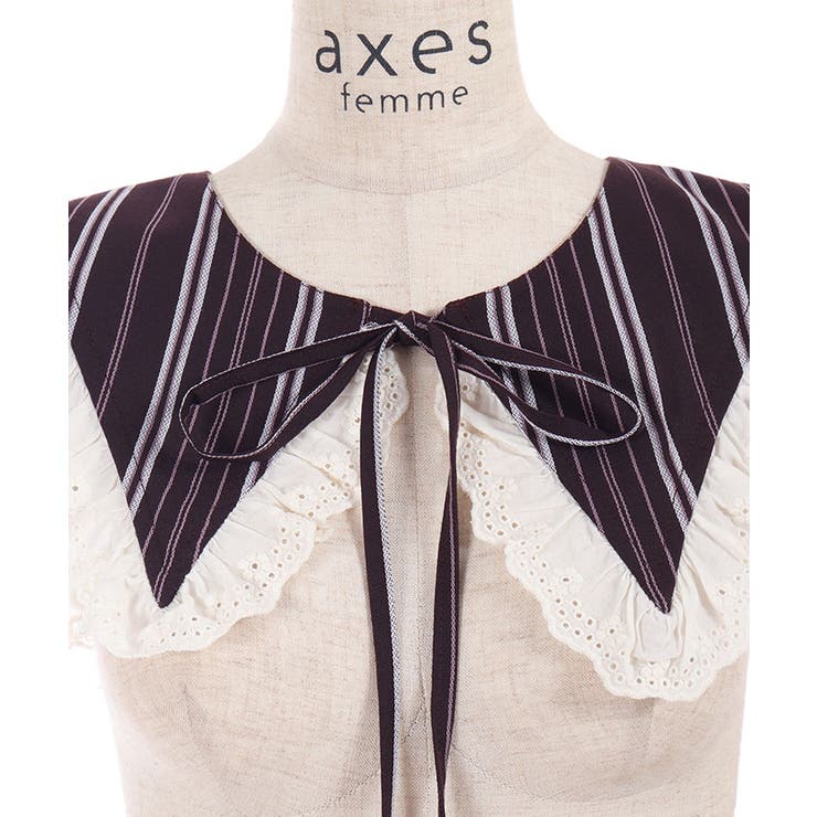 ストライプセーラー付け衿 | axes femme | 詳細画像18 