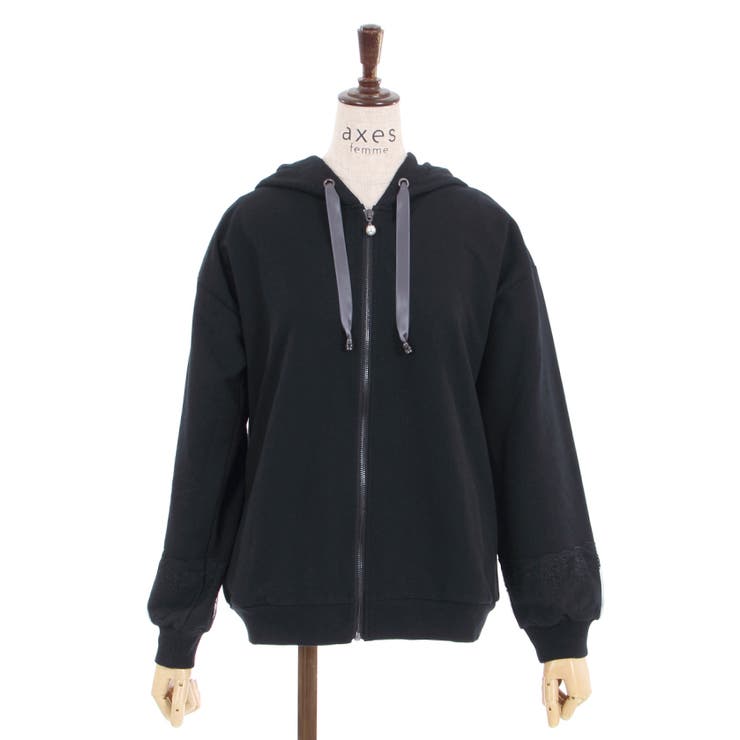 チュールレースパーカー[品番：IGAW0002419]｜axes femme