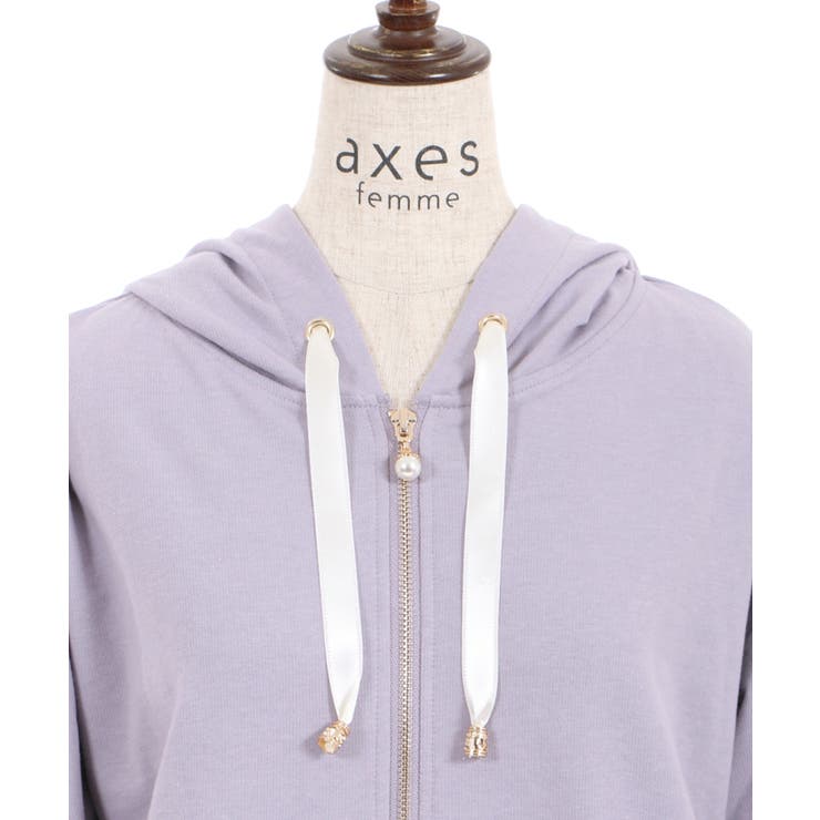 チュールレースパーカー[品番：IGAW0002419]｜axes femme