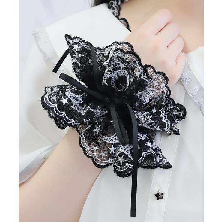 黒 | ルミナスムーンレースシュシュ | axes femme