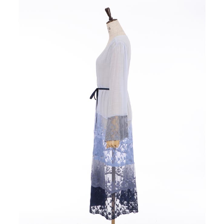 グラデーションレースガウン[品番：IGAW0001667]｜axes femme