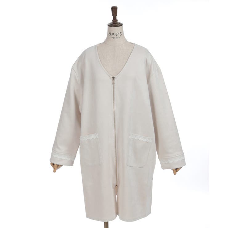 カットスエードコーディガン | axes femme | 詳細画像12 