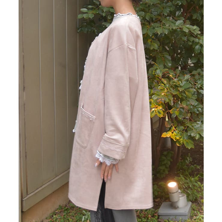 カットスエードコーディガン | axes femme | 詳細画像2 