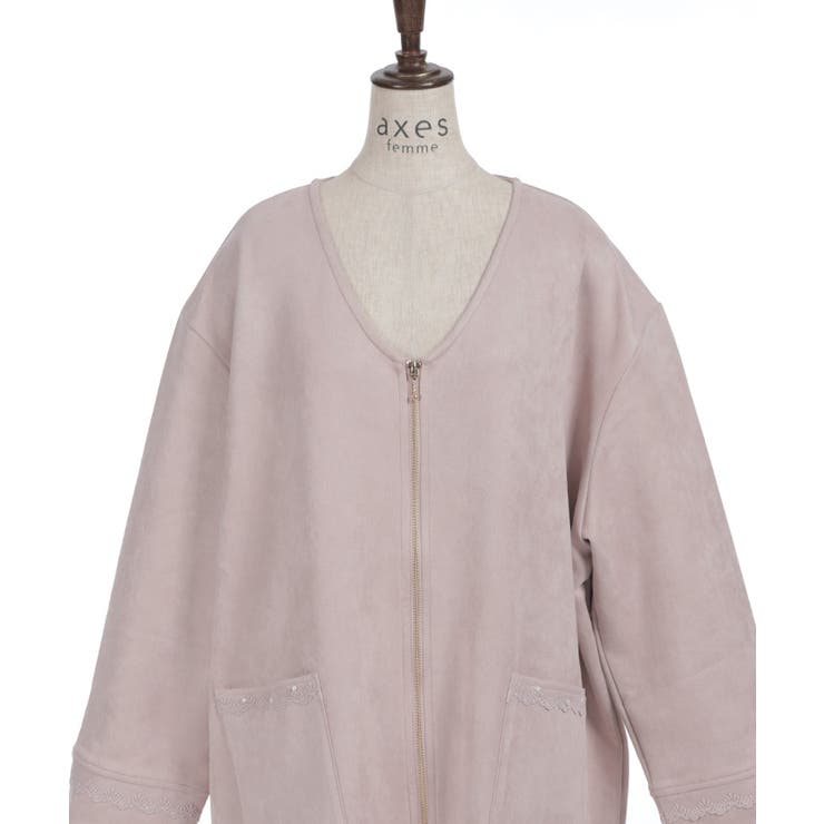 カットスエードコーディガン | axes femme | 詳細画像27 