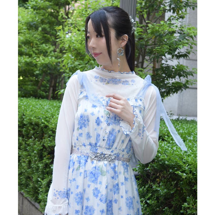 紫陽花プリントシアーインナー | axes femme | 詳細画像11 