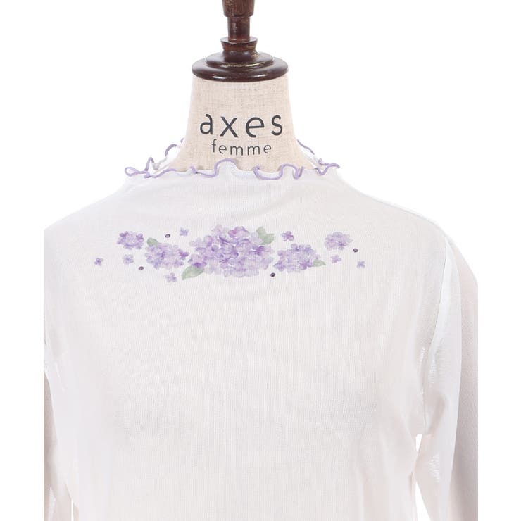 紫陽花プリントシアーインナー | axes femme | 詳細画像17 