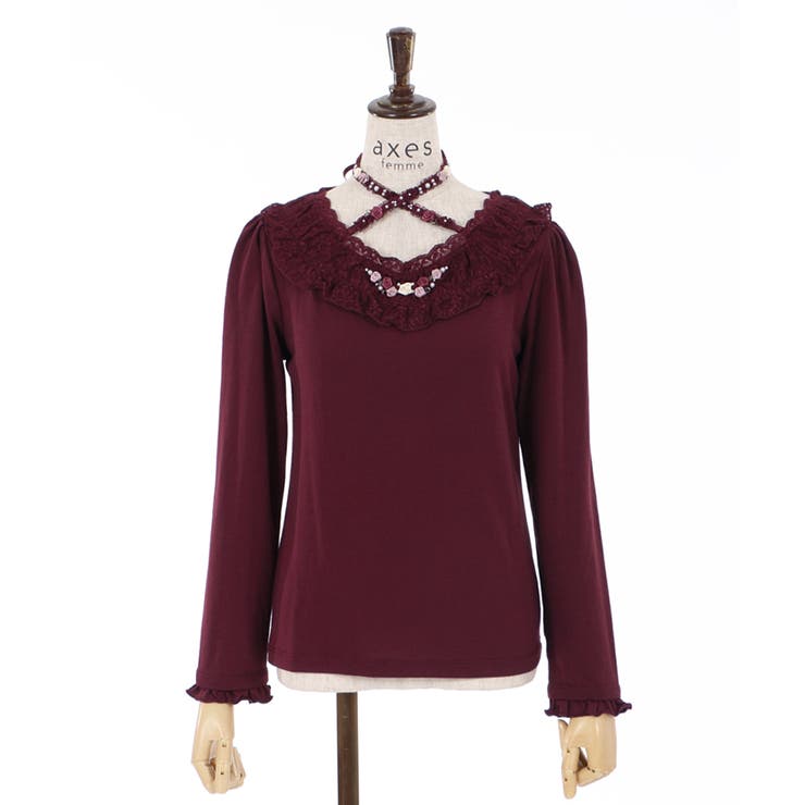 axes femme ローズガーデン トップス・インナースカートセット axes femme - ☆新品タグ付axes femmeアクシーズローズガーデン