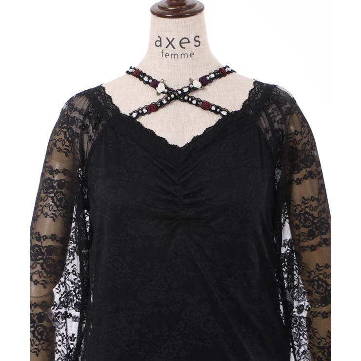 バラクロス総レースインナー[品番：IGAW0003895]｜axes femme