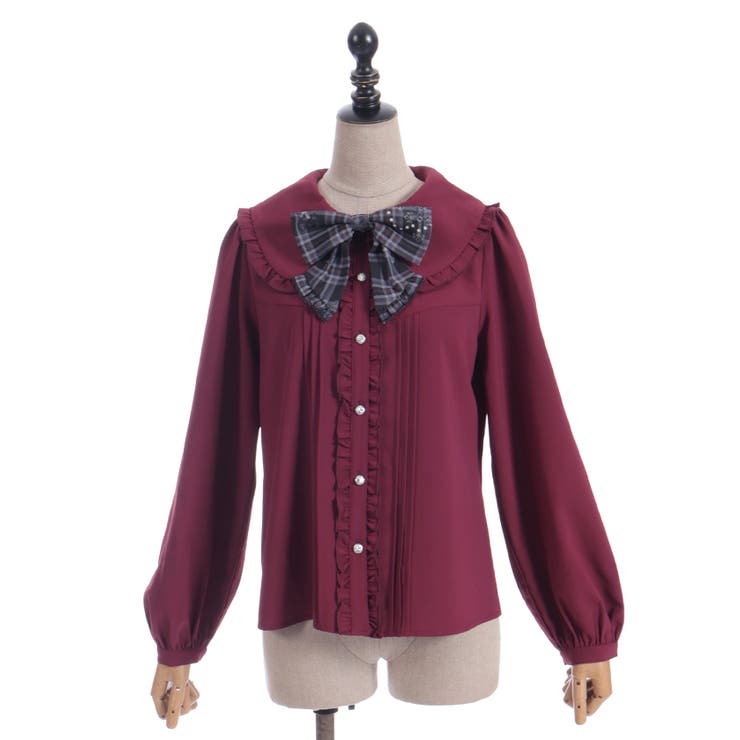 ナイトメアチェックリボンブラウス | axes femme | 詳細画像16 