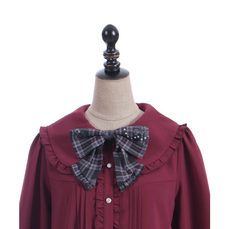 ナイトメアチェックリボンブラウス | axes femme | 詳細画像19 