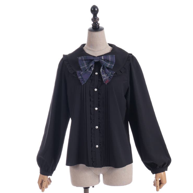 ナイトメアチェックリボンブラウス | axes femme | 詳細画像24 