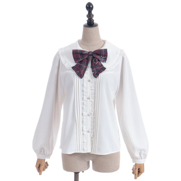 ナイトメアチェックリボンブラウス | axes femme | 詳細画像8 