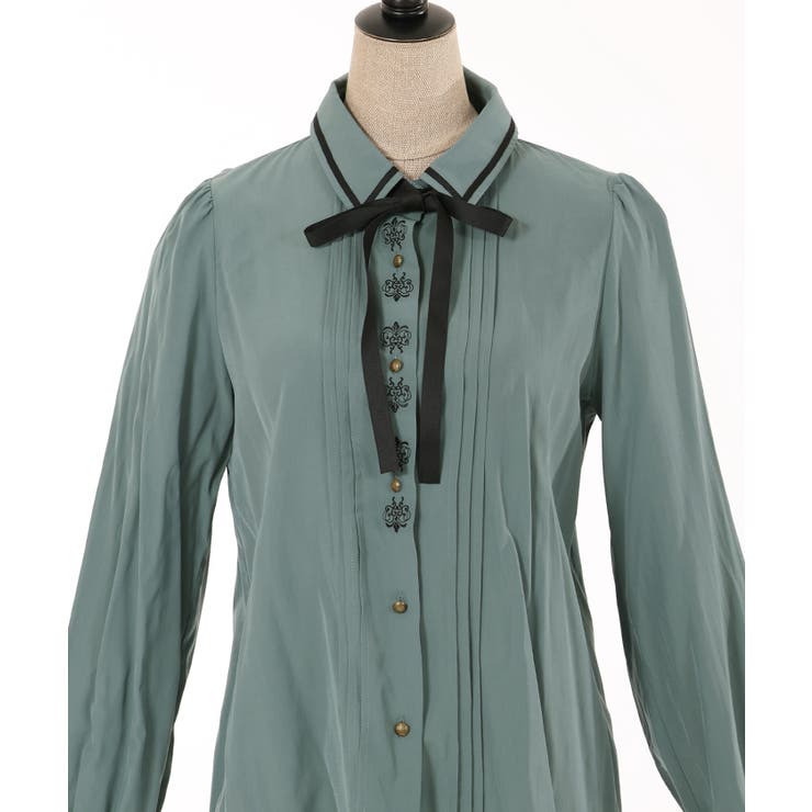 ボタンフレーム刺繍ブラウス[品番：IGAW0004216]｜axes femme