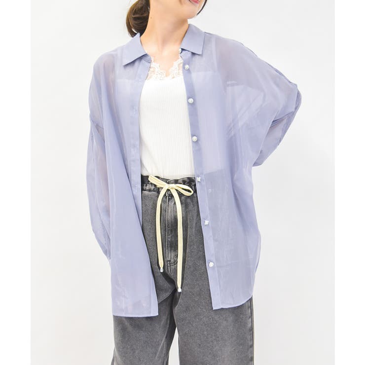 グレー | ラメシアーシャツ | axes femme
