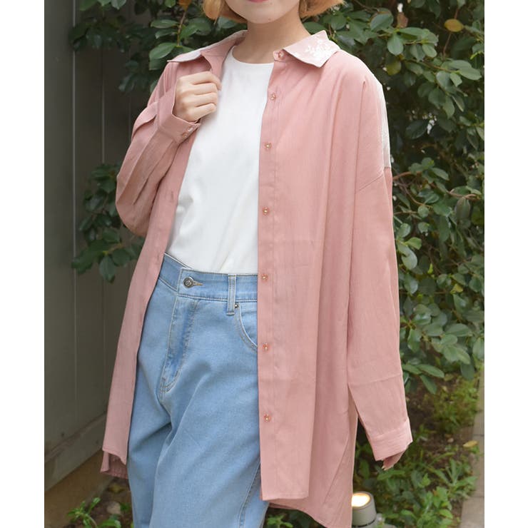 ピンク | ＵＶカットシアーシャツ | axes femme