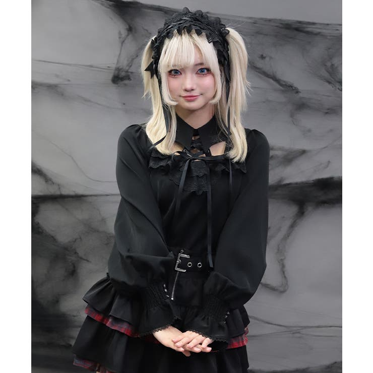 リリスコウモリ襟ブラウス | axes femme | 詳細画像6 