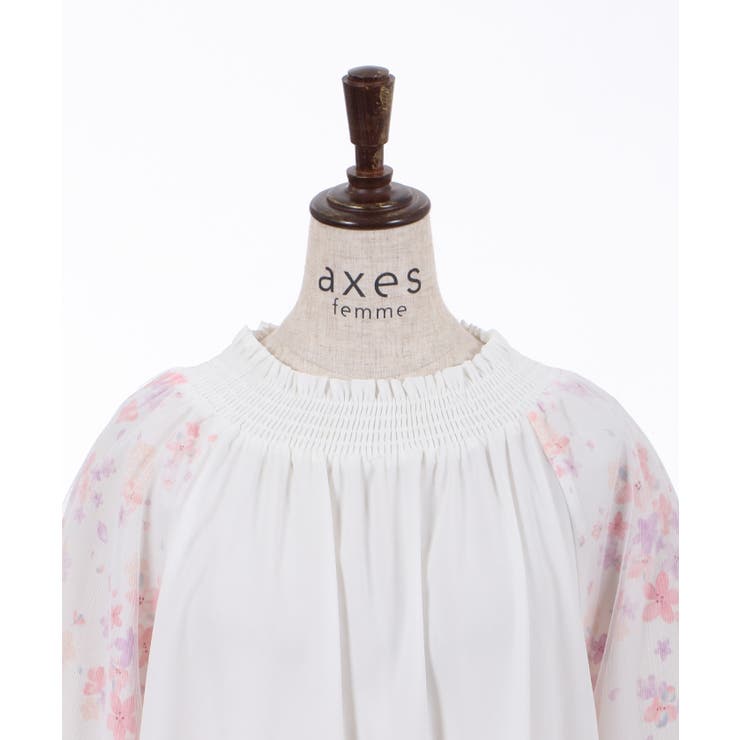 ブルーミングサクラブラウス[品番：IGAW0003330]｜axes femme