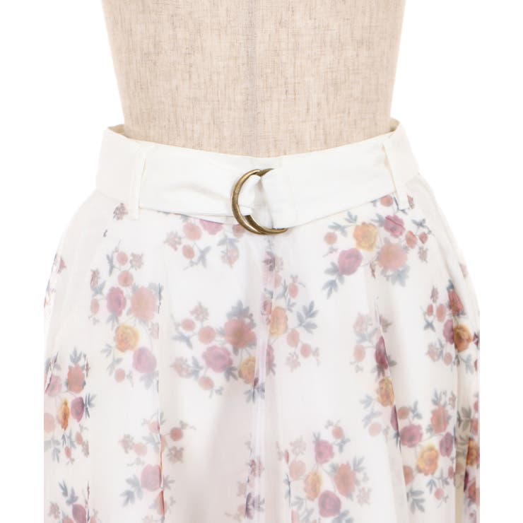 花柄チュールロングスカート[品番：IGAW0000170]｜axes femme