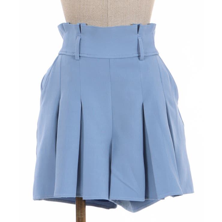 【ADORE】36size ネイビー キュロット リングベルト付き ベルト付プリーツキュロット[品番：IGAW0002186]｜axes femme