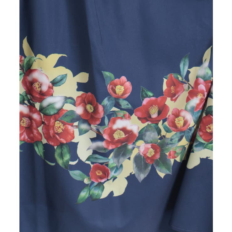 椿柄スカート | axes femme | 詳細画像13 