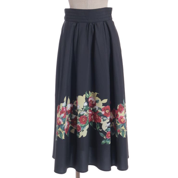 椿柄スカート | axes femme | 詳細画像15 