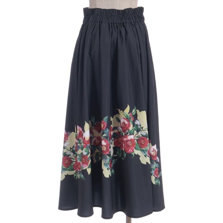 椿柄スカート | axes femme | 詳細画像17 