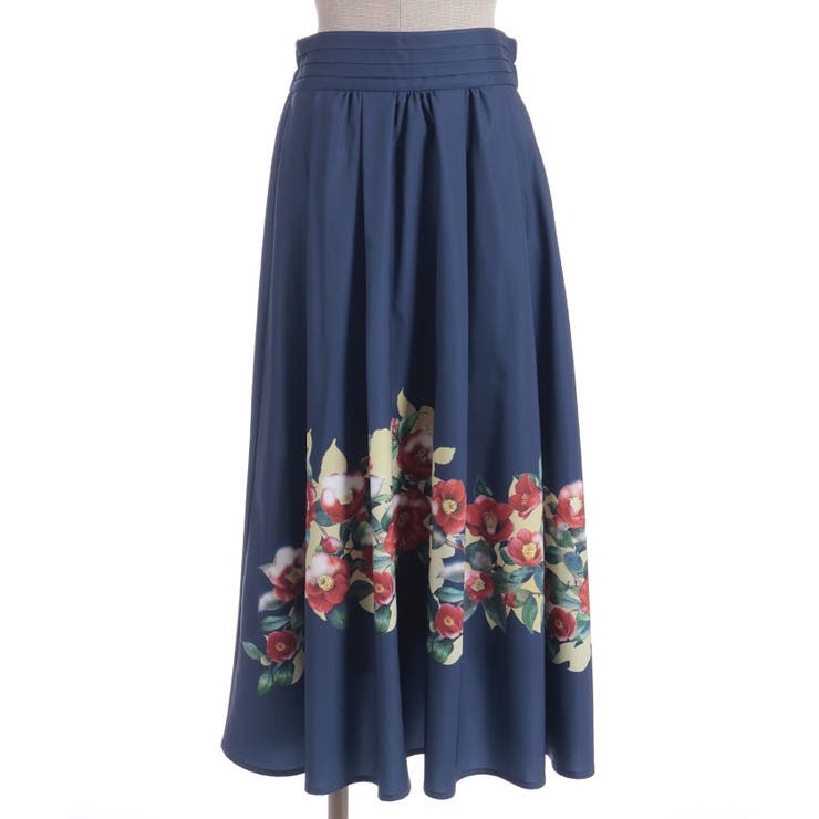 椿柄スカート | axes femme | 詳細画像9 