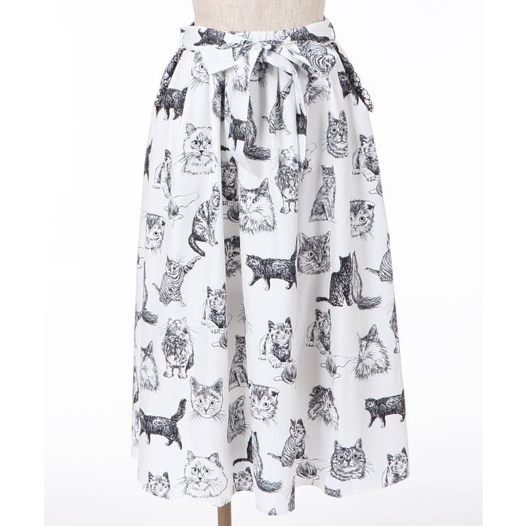 リアルキャットプリントSK[品番：IGAW0000975]｜axes femme