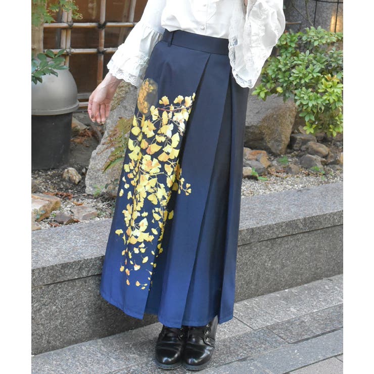 紅葉柄スカート | axes femme | 詳細画像2