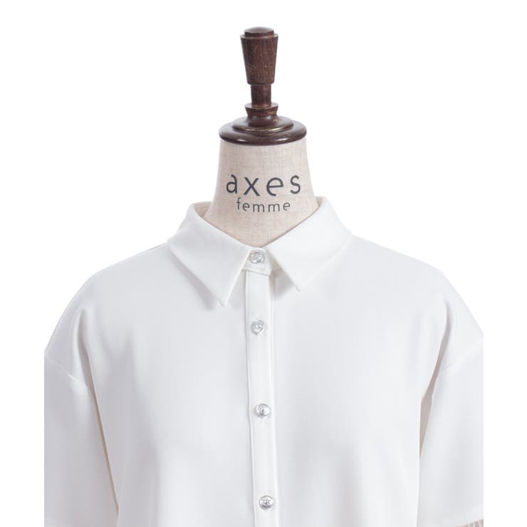 ハトメシャツチュニック | axes femme | 詳細画像12 