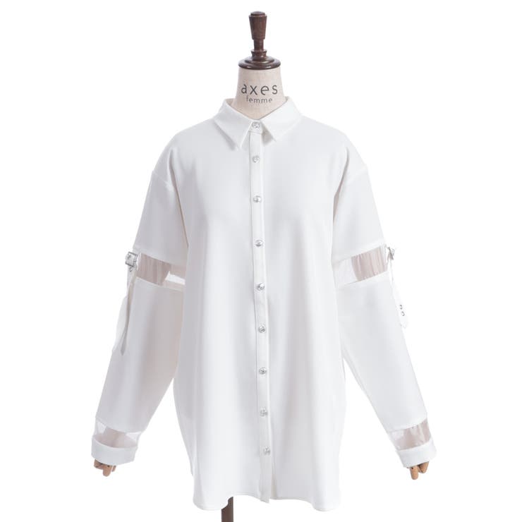 ハトメシャツチュニック | axes femme | 詳細画像9 