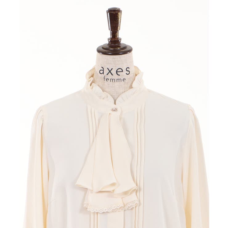 七分袖ジャボブラウス[品番：IGAW0000216]｜axes femme