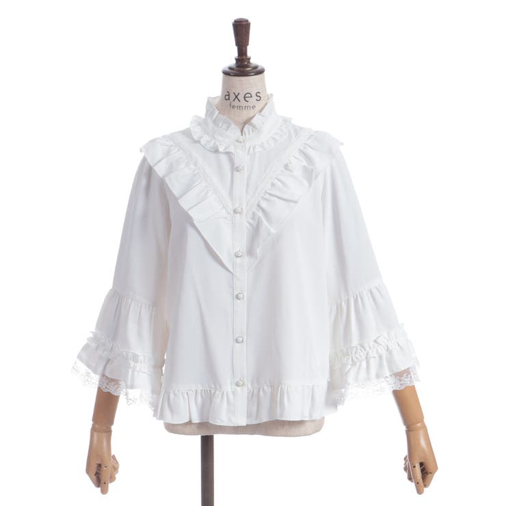 姫袖風フレア袖ブラウス | axes femme | 詳細画像15 