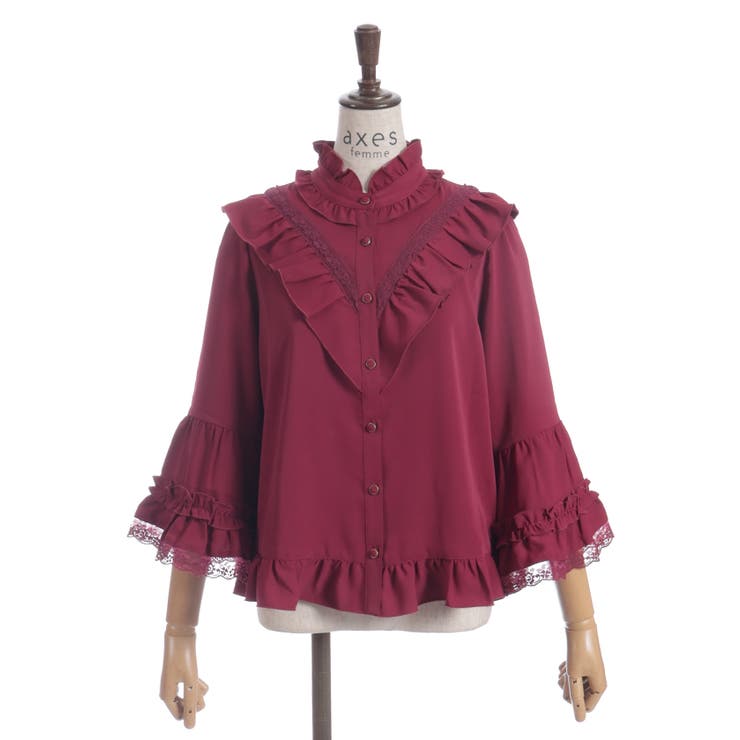 姫袖風フレア袖ブラウス | axes femme | 詳細画像21 