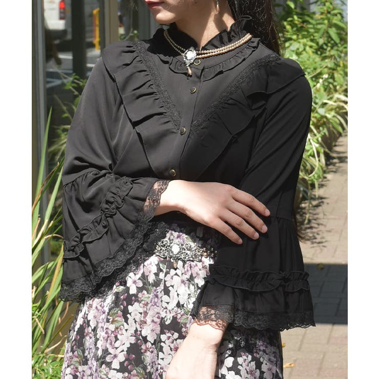 姫袖風フレア袖ブラウス | axes femme | 詳細画像6 