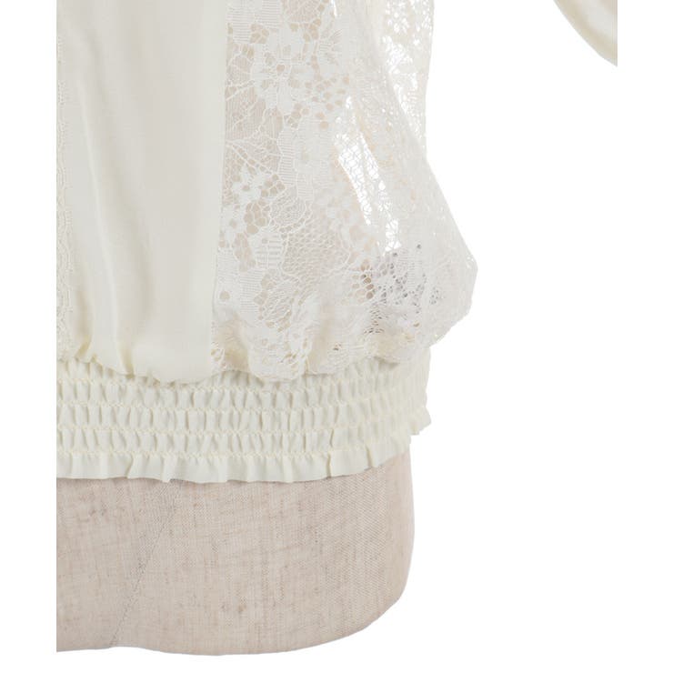 レース×シフォン七分袖ブラウス | axes femme | 詳細画像19 