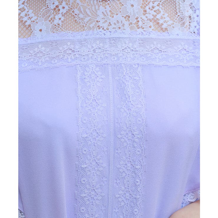 レース×シフォン七分袖ブラウス | axes femme | 詳細画像5 