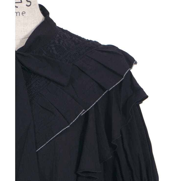 axes femme - axes femme アクシーズファム　カットソー　七分丈　リボン　Mサイズ セール】リボン×スカラップトップス（Tシャツ/カットソー