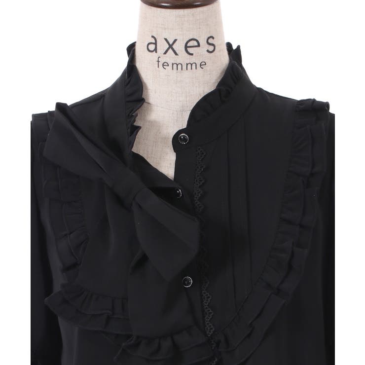 リボン付フリルＢＬ[品番：IGAW0003733]｜axes  femme（アクシーズファム）のレディースファッション通販｜SHOPLIST（ショップリスト）