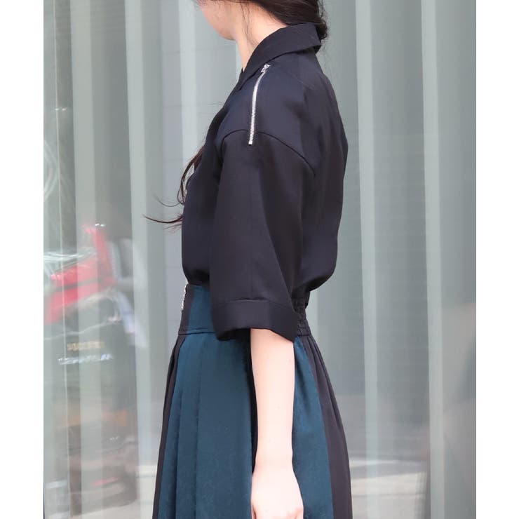 ダブルジップブラウス | axes femme | 詳細画像2 